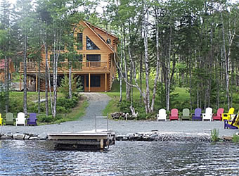 Luxury  Homes  Sale on Luxury Log Home For Sale   Nova Scotia Land For Sale From Sawmill